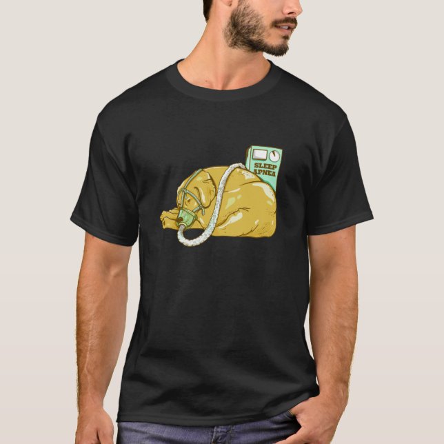 Camiseta Cachorro com apneia do sono (Frente)
