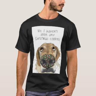 Camiseta Cachorro com aspersas no nariz O que cozinhava Gre