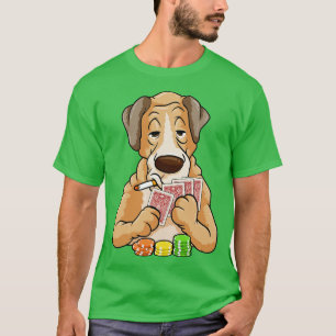 Camiseta Cachorro com cartas e fichas