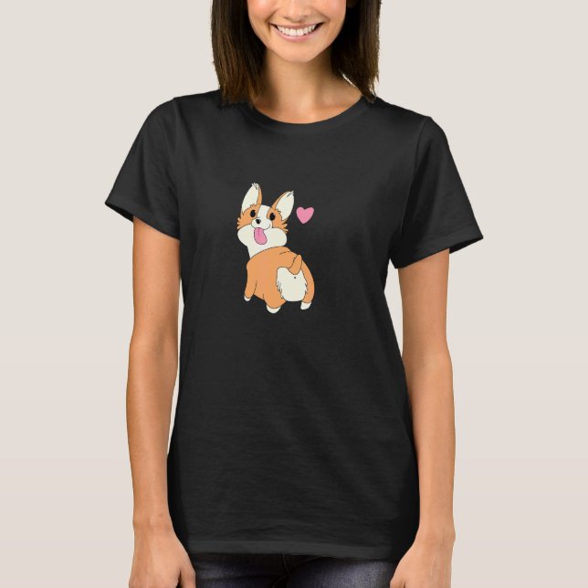 Camiseta Cachorro Com Coração Rosa É A Melhor Raça (Frente)
