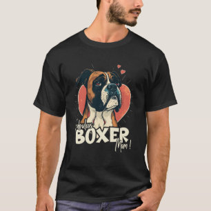 Camiseta Cachorro com decoração cardíaca Fabulosa Boxerman