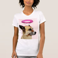 Cachorro com Halo Rosa
