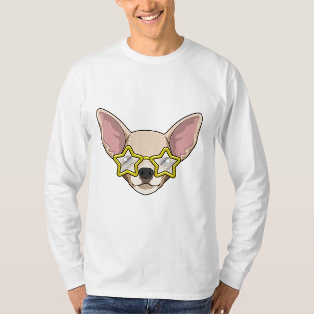 Camiseta Cachorro com óculos de sol (Frente)