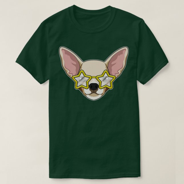 Camiseta Cachorro com óculos de sol (Frente do Design)