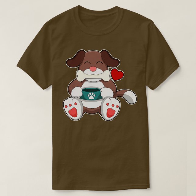 Camiseta Cachorro com Osso 1 (Frente do Design)
