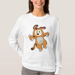 Camiseta Cachorro com Osso como Coelho
