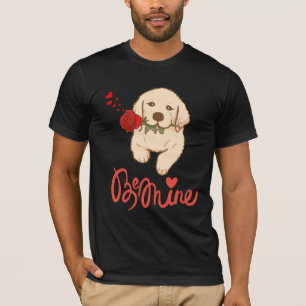 Camiseta Cachorro com rosa. Seja Mim