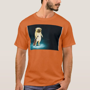 Camiseta Cachorro Com Sua Máscara De Violino