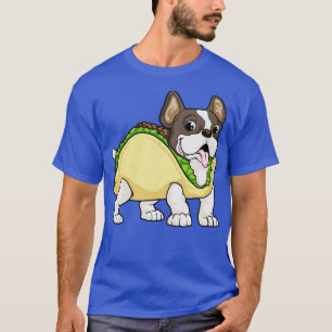 Camiseta Cachorro com Taco com Alface e carne moída