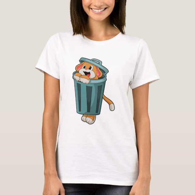 Camiseta Cachorro com Trashcan (Frente)