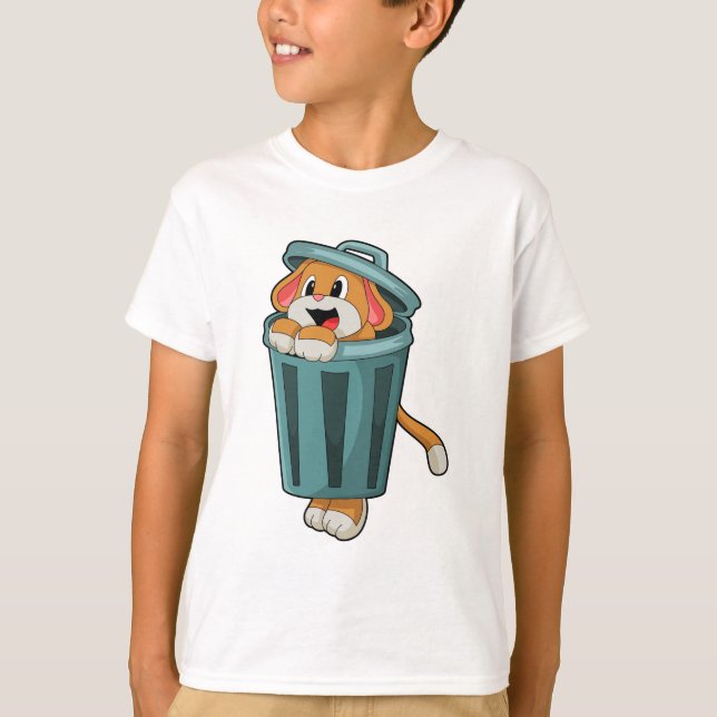Camiseta Cachorro com Trashcan (Frente)