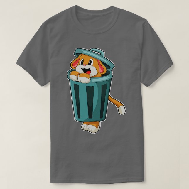 Camiseta Cachorro com Trashcan (Frente do Design)