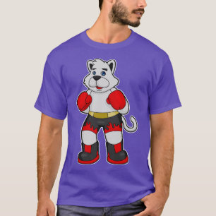 Camiseta Cachorro como boxeiro com luvas em caixa 3