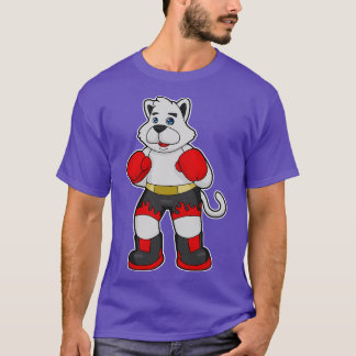 Camiseta Cachorro como boxeiro com luvas em caixa 3