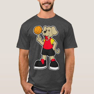 Camiseta Cachorro como jogador de basquete 3