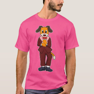 Camiseta Cachorro como Noivo com Terno