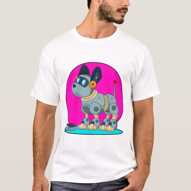 Camiseta Cachorro como Robô (Frente)