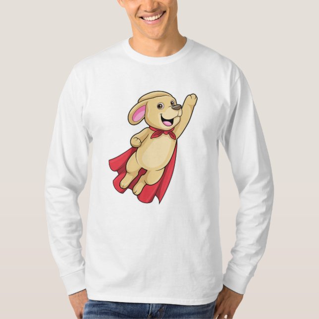 Camiseta Cachorro como super-herói com Cabo (Frente)