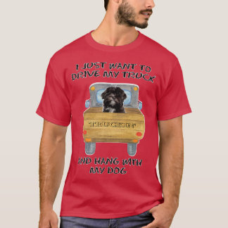 Camiseta Cachorro Condutor De Caminhão Lhasa Apso