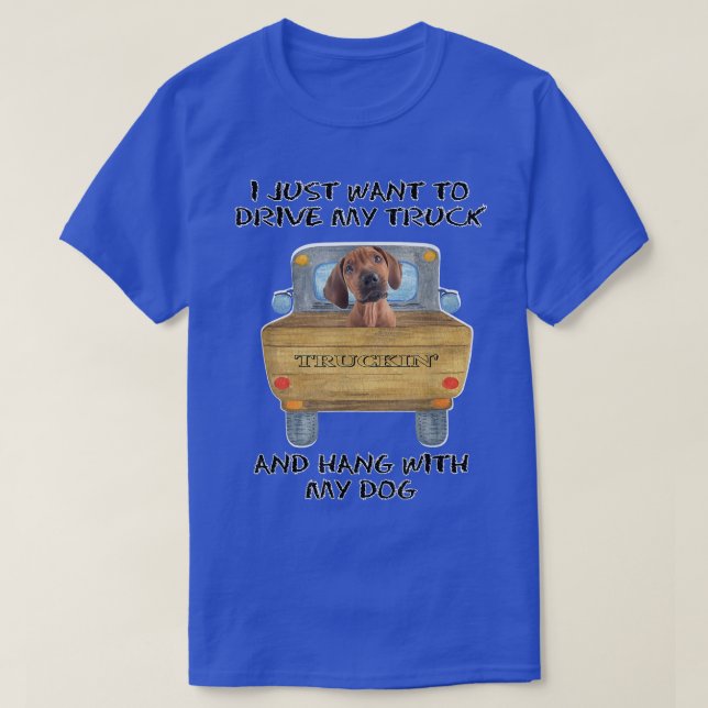 Camiseta Cachorro Condutor de Caminhão Ridgeback (Frente do Design)