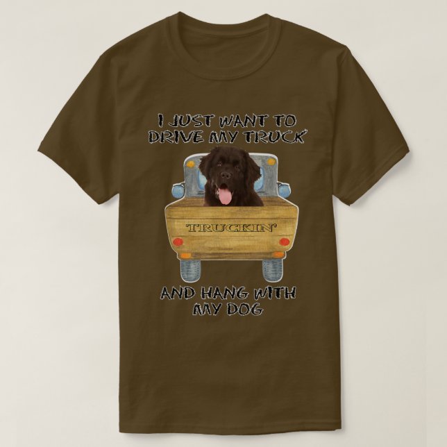 Camiseta Cachorro Condutor de Caminhões - Terra Nova (Frente do Design)