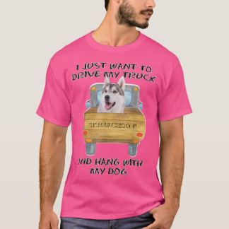 Camiseta Cachorro-condutor Siberian Husky