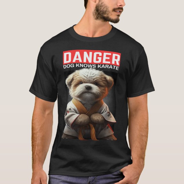 Camiseta Cachorro Conhece Karatê (Frente)