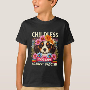 Camiseta Cachorro Contra o Fascismo Cachorro Amantes Kamala