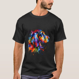 Camiseta Cachorro Coonhound Arte Splash