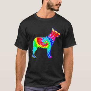 Camiseta Cachorro Corante Hippie Cão Malinois Belga