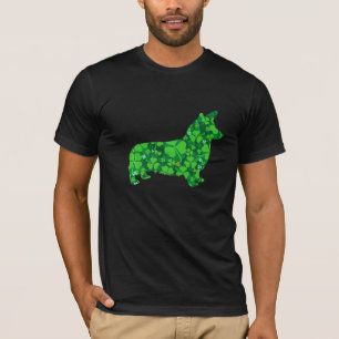 Camiseta Cachorro Corgi Cachorro Rua Irlandês Patrick S Day