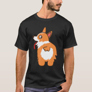Camiseta Cachorro Corgi Coração Bunda Legal Amor Um Cachorr