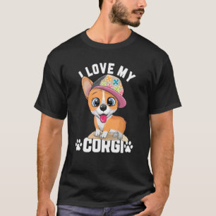 Camiseta Cachorro Corgi Eu Amo Meu Corgi