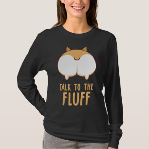 Camiseta Cachorro Corgi Fala Com O Fluff