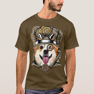Camiseta Cachorro Corgi, Gótica Vitoriana Medieval-Steampun