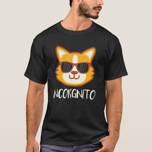 Camiseta Cachorro Corgi Incógito (Frente)