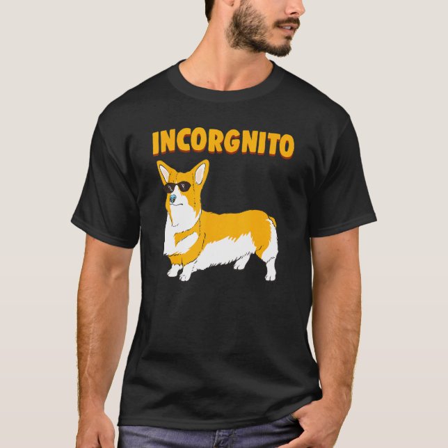 Camiseta Cachorro Corgi Incorgnito (Frente)
