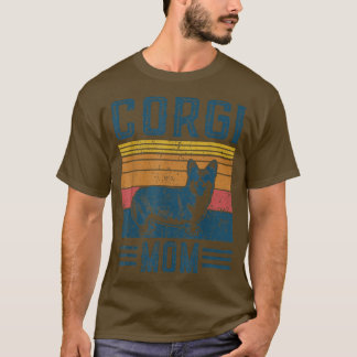 Camiseta Cachorro Corgi MãeVintage Corgi Mãe