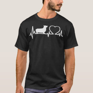 Camiseta Cachorro Corgi PulsaçãoCachorro Corgi Engraçado
