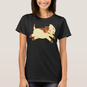 Camiseta Cachorro Corrente Em Cute Marrom
