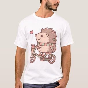 Camiseta Cachorro Cortado Andando Na Bicicleta