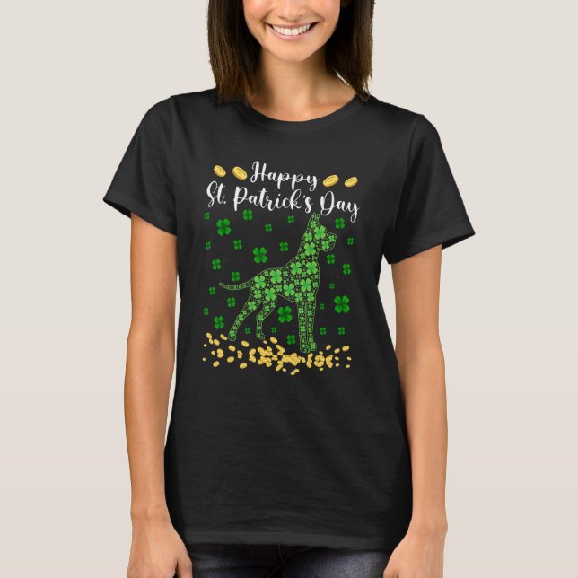 Camiseta Cachorro Cortado Shamrock Rua Irlandesa Patrick S  (Frente)