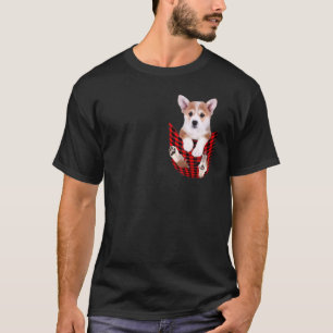 Camiseta Cachorro Corvo Na Família Chest Pocket Vintage
