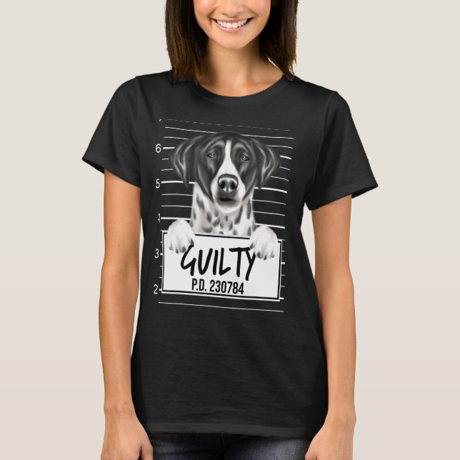 Camiseta Cachorro Culpado Foto Pointer (Frente)