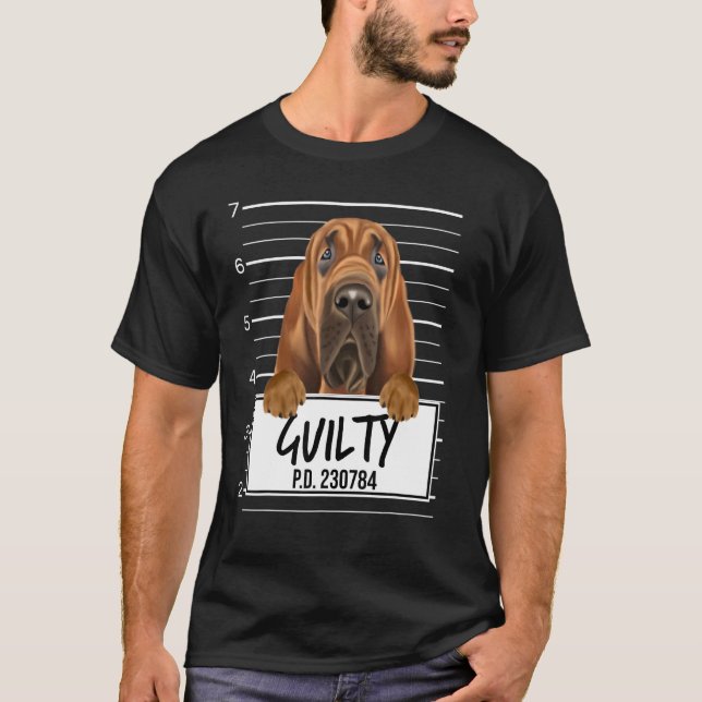 Camiseta Cachorro Culpado Foto Sangue (Frente)
