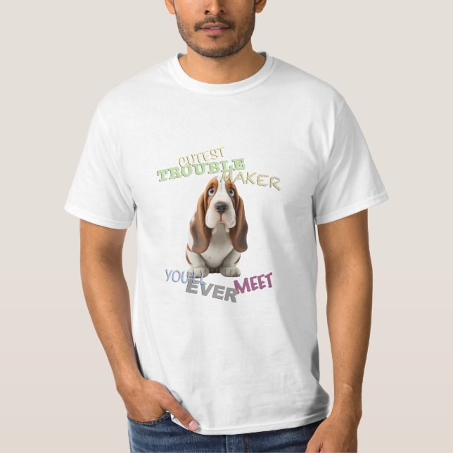 Camiseta Cachorro Cuttest Troubleshoot Maker Torto Adorável (Frente)