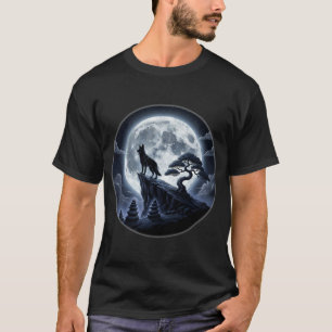 Camiseta Cachorro da Árvore Bonsai Lua Zen Pastor Alemão Lu