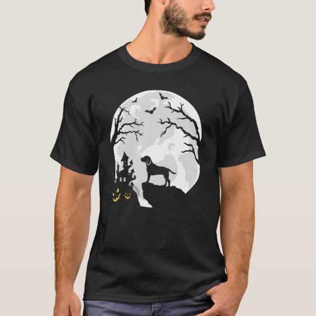 Camiseta Cachorro da Beagle no Dia das Bruxas da Lua (Frente)
