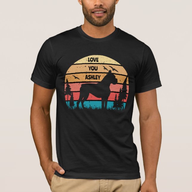 Camiseta Cachorro da Boxage Retro (Frente)