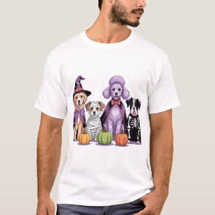 Camiseta Cachorro da Equipe do Halloween
